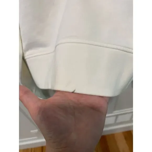 Palm Angels NWT Mirage Fitted Hoody in Off White Light Grey - Picture 10 of 16